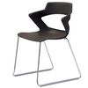 Пластиковий стілець на полозах ZENITH plast black CFS 