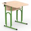 Парта 05 з нахилом 4-6 р. гр. з вирізом під учня та стаканом 600x500, кольорове ДСП 