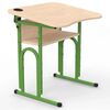 Парта 05 з регульованим нахилом 4-6 р. гр. з вирізом під учня та стаканом 600x500, кольорове ДСП 