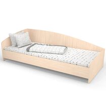 Ліжко дитяче кутове зі спинкою КДО-002 1938х838x600 Бук/Дуб молочний 