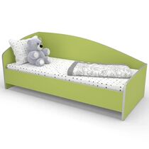 Ліжко дитяче кутове зі спинкою КДО-002 1438х638х600 Різнокольоровий каркас 