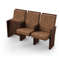 Крісло Манхеттен (3 секції, коричневий колір) 