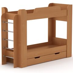 Кровать двухъярусная ТВИКС, Цвет каркаса: Бук 