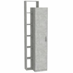 Шафа-пенал з полицями - 8, Колір каркасу: Ательє світлий 