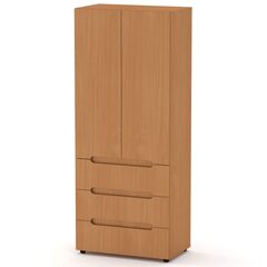 Шафа розпашна для одягу МС-22, Колір каркасу: Бук 