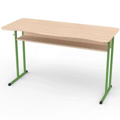 Парта Школяр 5 р. гр. з вирізом під учня, 1200x500, двокольорове ДСП 