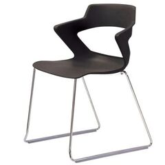 Пластиковий стілець на полозах ZENITH plast black CFS 