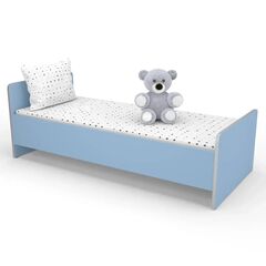 Ліжко дитяче дерев'яне 1438х638x500 Різнокольоровий каркас 