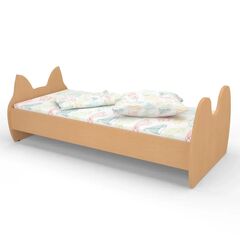 Кровать детская с фигурной спинкой КДФ-002 1438x700x500 Бук 