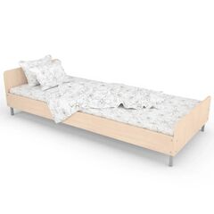 Ліжко односпальне на металокаркасі 1950х850х500 Бук/Дуб молочний 