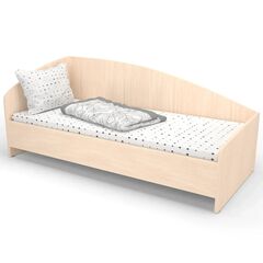 Ліжко дитяче кутове зі спинкою КДО-002 1438х638х600 Бук/Дуб молочний 