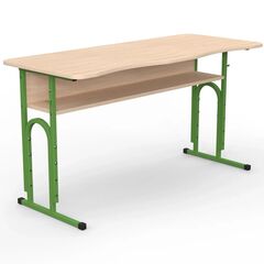 Парта 05 4-6 р. гр. з вирізом під учня, 1200x500, двокольорове ДСП 