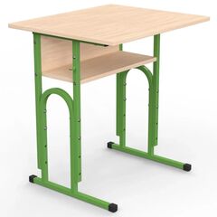 Парта 05 4-6 р. гр. з прямою стільницею, 600x500, кольорове ДСП 