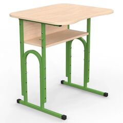 Парта 05 4-6 р. гр. з вирізом під учня, 600x500, кольорове ДСП 