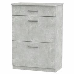 Тумба для взуття вертикальна закрита ТО-3А, Колір: Ательє світлий 