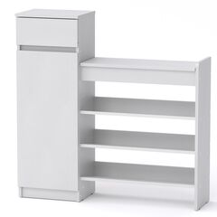 Тумба для взуття з бічними полицями ТО-16, Колір: Німфея Альба 