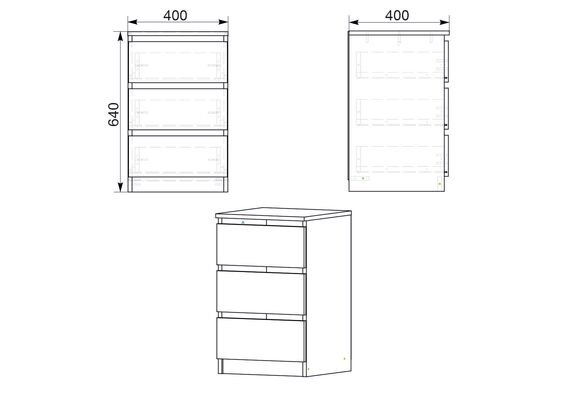 Тумба приліжкова ПКТ-11, Колір: Вільха - фото 3