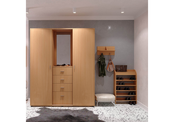 Вішалка настінна В-2, Колір: Дуб Крафт золотий - фото 3