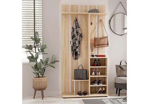 Вішалка для одягу підлогова Крістіна, Колір: Ательє світлий - фото 2