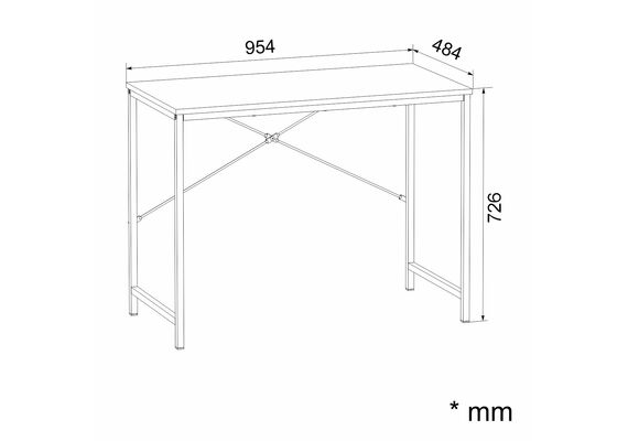 Стіл письмовий Лофт - 9, Колір стільниці: Ательє світлий - фото 3