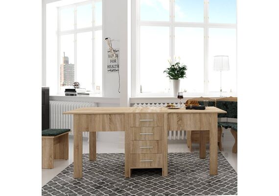 Стіл-книжка - 3, Колір стільниці: Вільха - фото 2