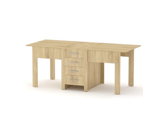 Стіл-книжка - 3, Колір стільниці: Дуб сонома 