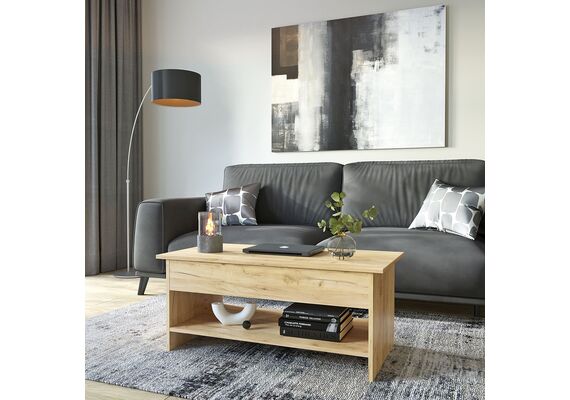 Стол журнальный-трансформер, Цвет столешницы: Дуб Крафт золотой - фото 3