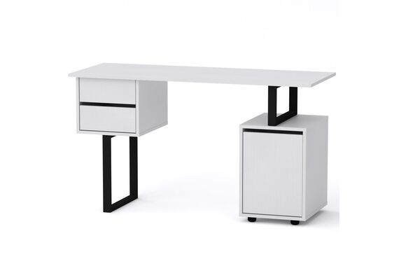 Стіл письмовий Лофт - 4, Колір стільниці: Німфея Альба 