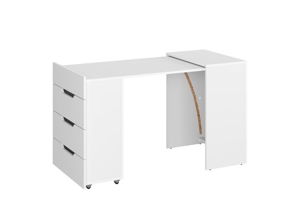 Стол-трансформер - 2, Цвет столешницы: Нимфея Альба 