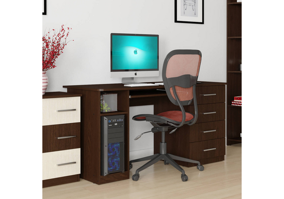 Стол компьютерный СКМ-11, Цвет столешницы: Яблоня - фото 2