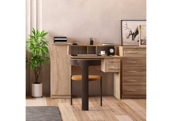 Стіл комп'ютерний Пі-Пі-1, Колір стільниці: Дуб Крафт золотий - фото 2