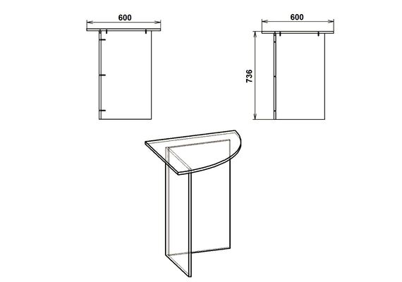 Стол письменный угловой МО-2, Цвет столешницы: Орех - фото 3