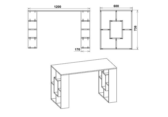 Стол письменный Студент-3, Цвет столешницы: Венге - фото 3