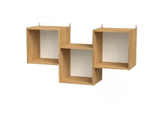 Полка настенная П-3, Цвет: Дуб Крафт золотой 