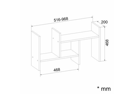 Полиця підлогова П-38, Колір: Яблуня - фото 5