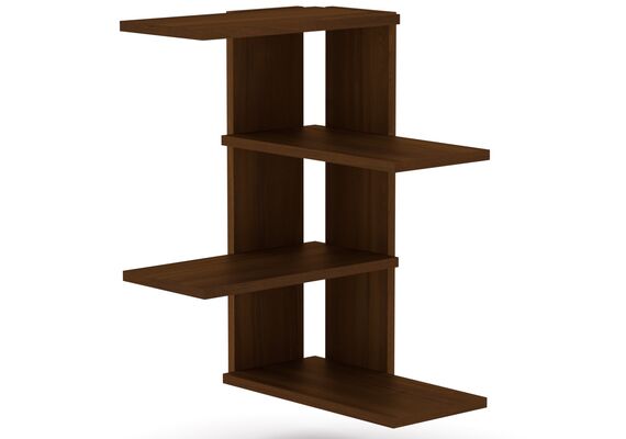 Полиця настінна кутова П-17, Колір: Горіх 