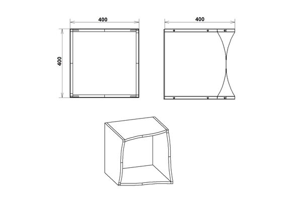 Полиця настінна П-19, Колір: Венге - фото 3