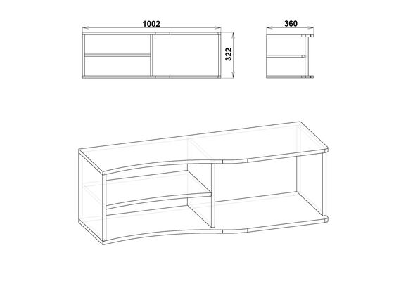 Полка настенная П-1, Цвет: Ольха - фото 3