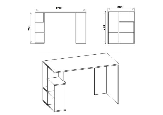 Стол письменный Ученик-3, Цвет столешницы: Ольха - фото 3