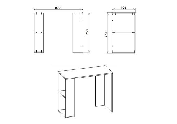 Стіл письмовий Юніор-2, Колір стільниці: Яблуня - фото 3