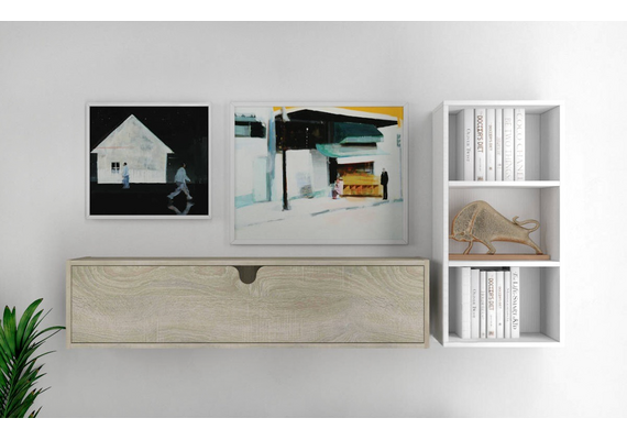 Тумба навесная МГ-7, Цвет: Дуб сонома комби - фото 2