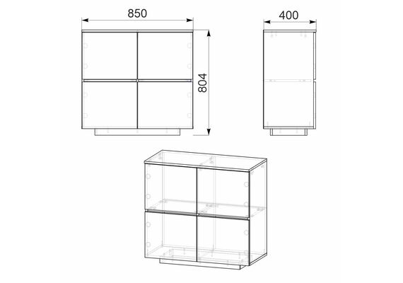 Тумба напольная-1 МГ-5, Цвет: Ольха - фото 3