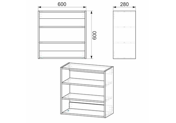 Тумба навесная-4 МГ-6, Цвет: Нимфея Альба - фото 3