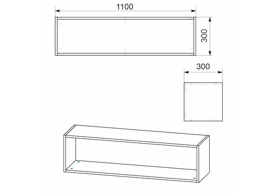 Тумба навісна-2 МГ-8, Колір: Вільха - фото 3