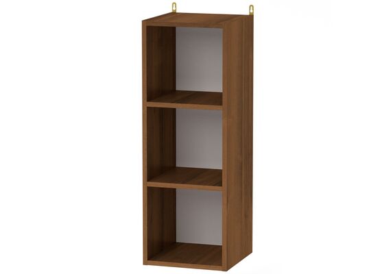 Полиця навісна вертикальна П-32, Колір: Горіх 