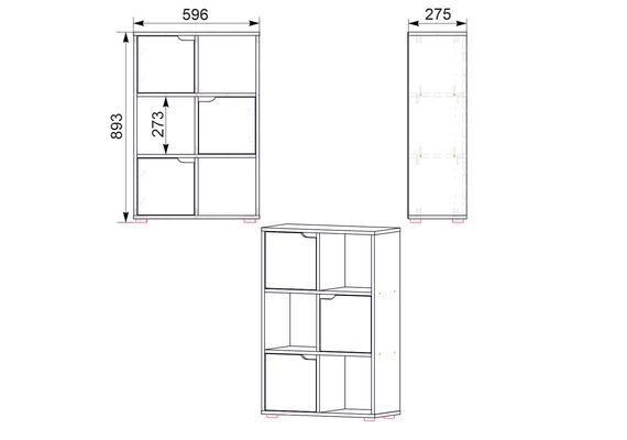 Полиця підлогова з шухлядами П-34, Колір: Вільха - фото 3