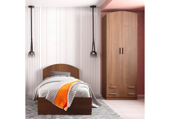 Ліжко односпальне - 90, Колір каркасу (прихована хар. для варіацій): Горіх - фото 2