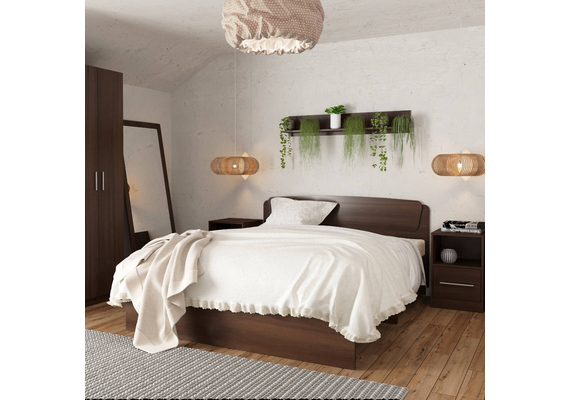 Ліжко полуторне Класика - 140, Колір каркасу (прихована хар. для варіацій): Горіх - фото 2