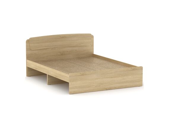 Ліжко двоспальне Класика-160, Колір каркасу (прихована хар. для варіацій): Дуб сонома 