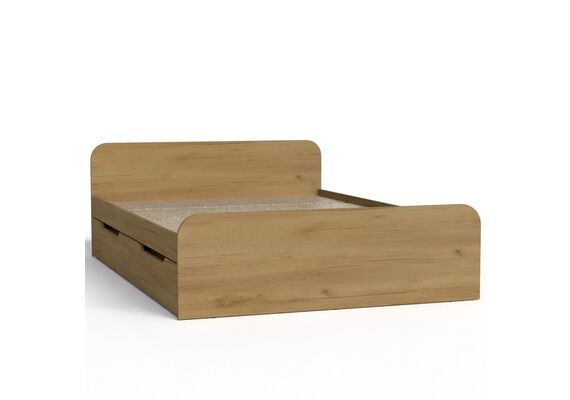 Ліжко полуторне Віола-140, Колір каркасу (прихована хар. для варіацій): Дуб Крафт золотий 